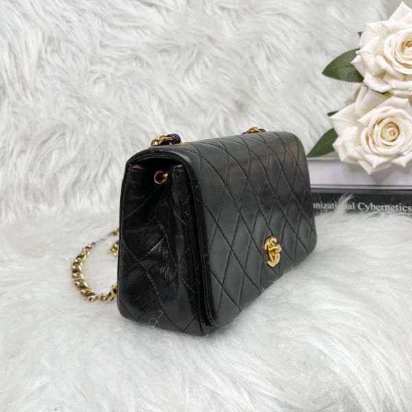 【12期0利率】Chanel VTG  Mini 書包釦口蓋包 19cm【9成新】 