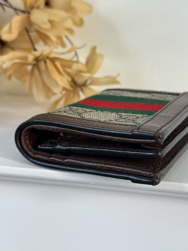 【分期0利率】GUCCI OPHIDIA GG零錢對開短夾【9成新】 
