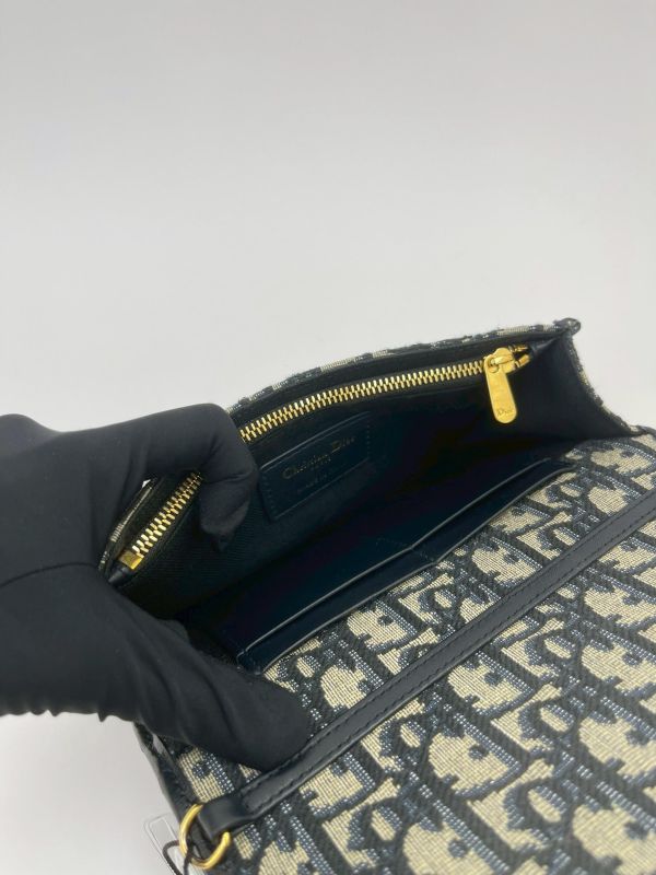 【95成新】DIOR 老花二合一腰包 