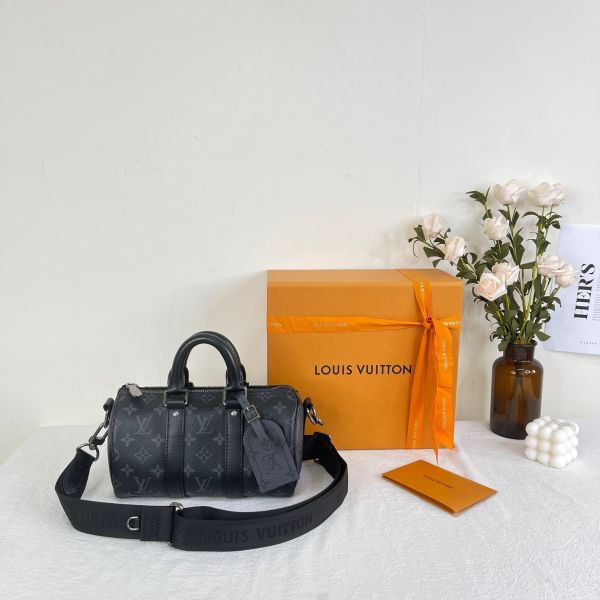 【12期0利率】LV Keepall Bandoulière 25【22年台灣購證】【95成新】 