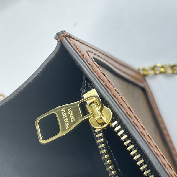 【12期0利率】LV Dauphine 鏈帶錢包【23年8月台灣購證】【95成新】 