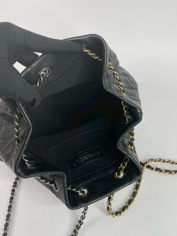 【9成新】CHANEL Gabrielle 後背包 漆皮漸層 
