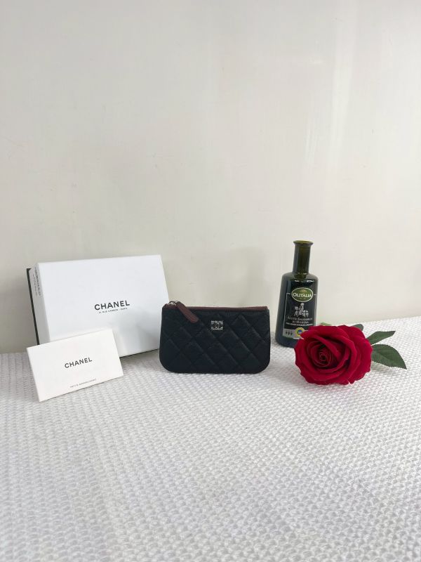 【分期0利率】CHANEL 一字拉鍊零錢包【未使用閒置品】 