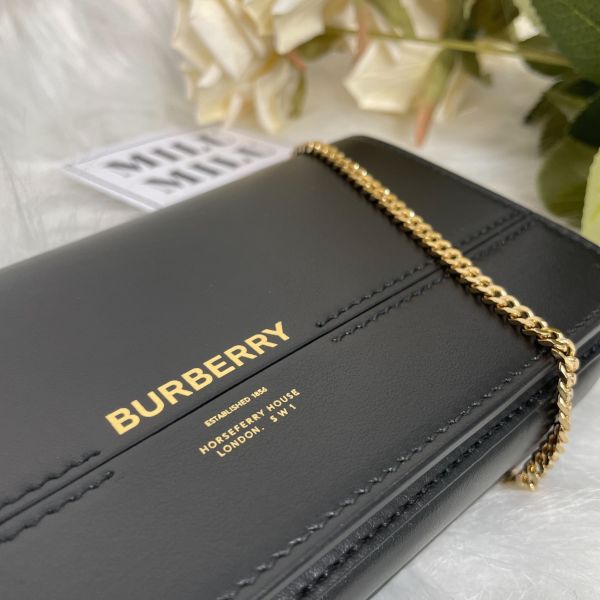 【12期0利率】【現金價】BURBERRY  Grace 皮革 WOC 