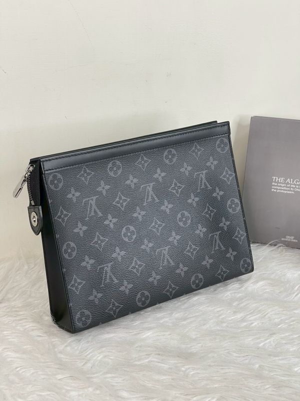 【分期0利率】LV Pochette Voyage MM 老花手拿包【95成新】 