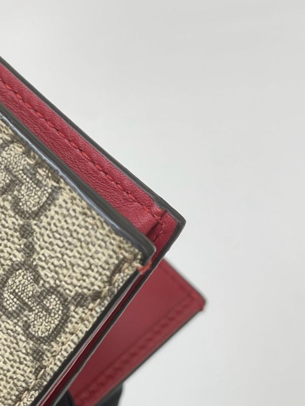 【95成新】GUCCI 彩虹GG Supreme 對折短夾 