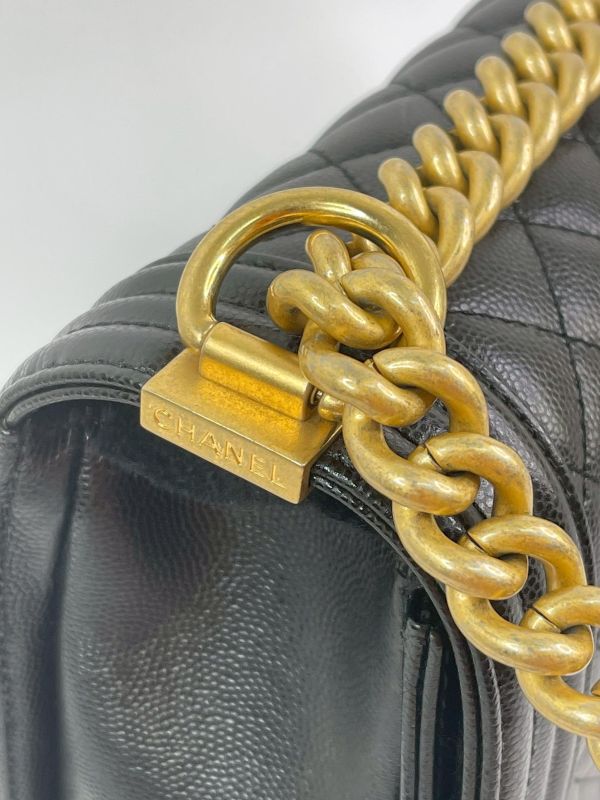 【95成新】CHANEL BOY 口蓋包28cm大號(芯片款) 