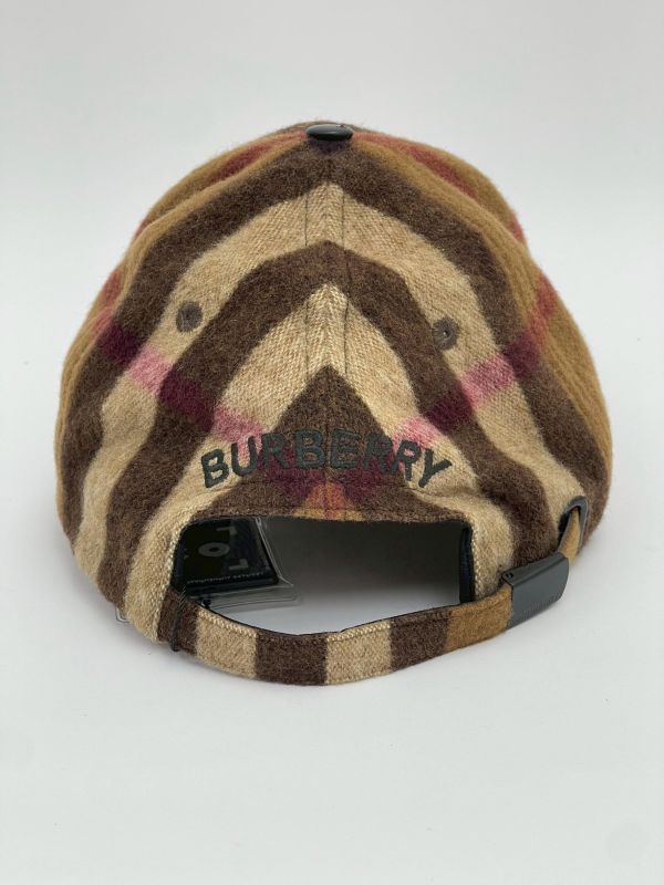 【95成新】BURBERRY 格紋羊毛棒球帽 