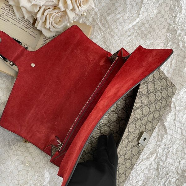 【9.5成新】【12期0利率】Gucci Dionysus雙G老花酒神包28cm 