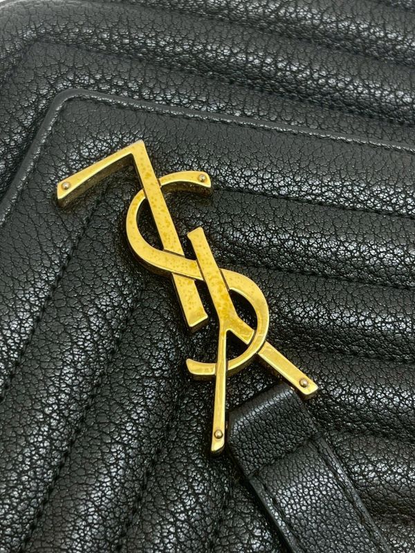 【9成新】YSL COLLèGE中性絎縫皮革手袋 