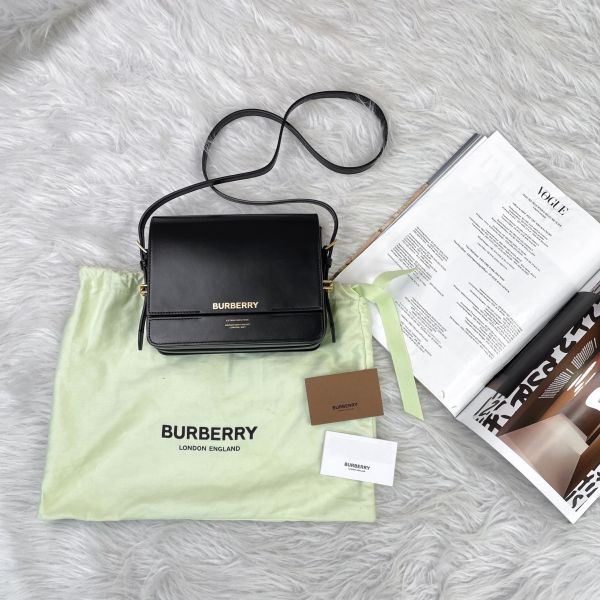 【12期0利率】 burberry Grace方胖斜背包【9成新】 