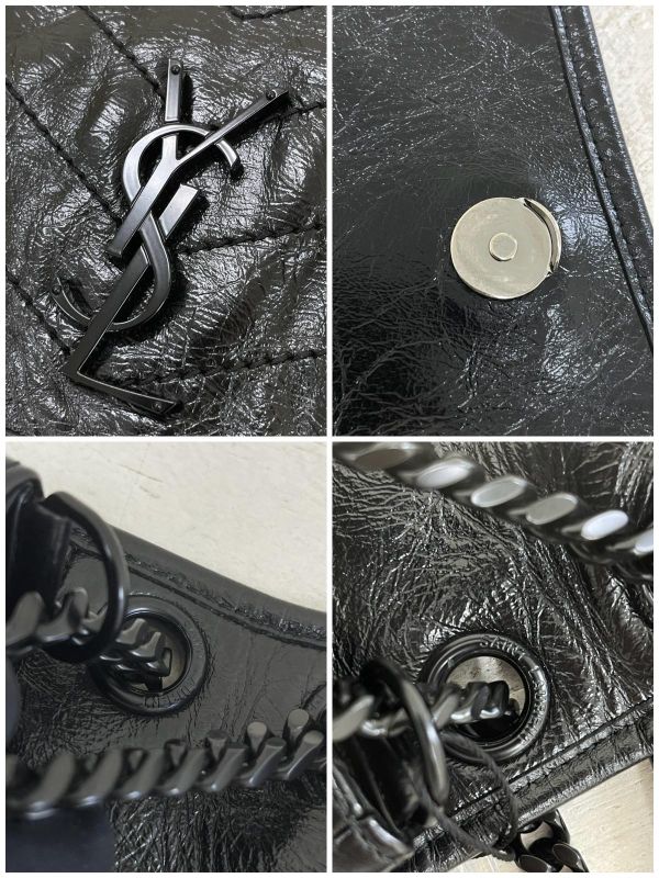 【95成新】YSL NIKI 中號 SO BLCAK D扣款 