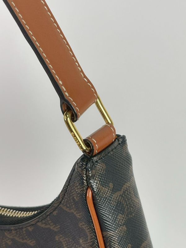 【95成新】CELINE AVA 標誌印花牛皮革手袋 