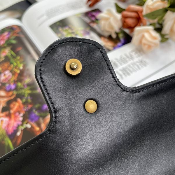 【12期0利率】GUCCI GG MARMONT迷你翻蓋單肩包【9成新】 