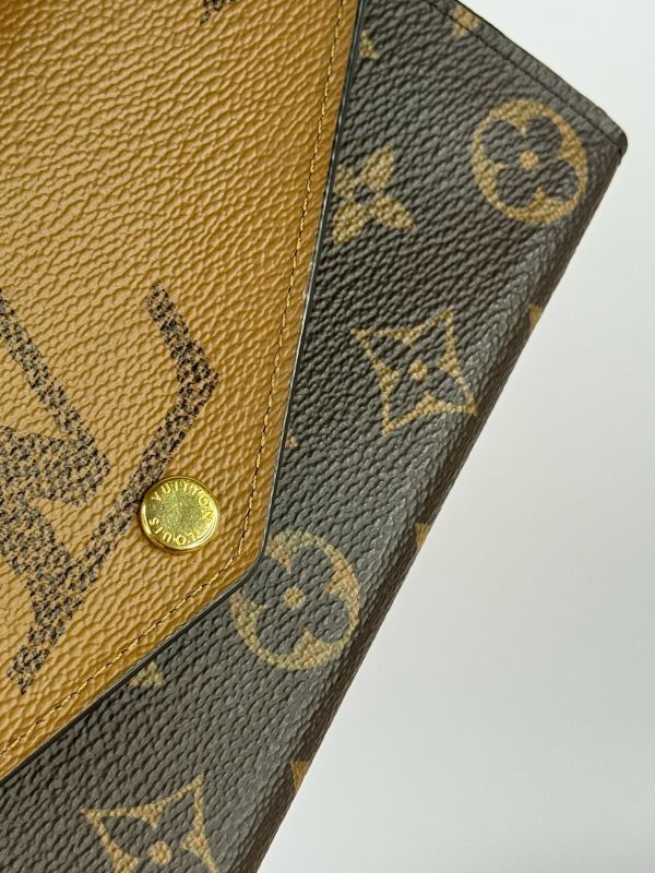 【分期0利率】LV SARAH 拚色長夾【9成新】 