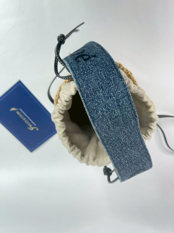 【9成新】Chloe 草編束口圓筒包 