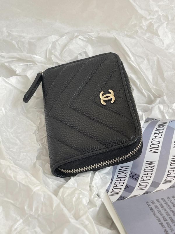 【99成新】CHANEL 拉鍊零錢包 