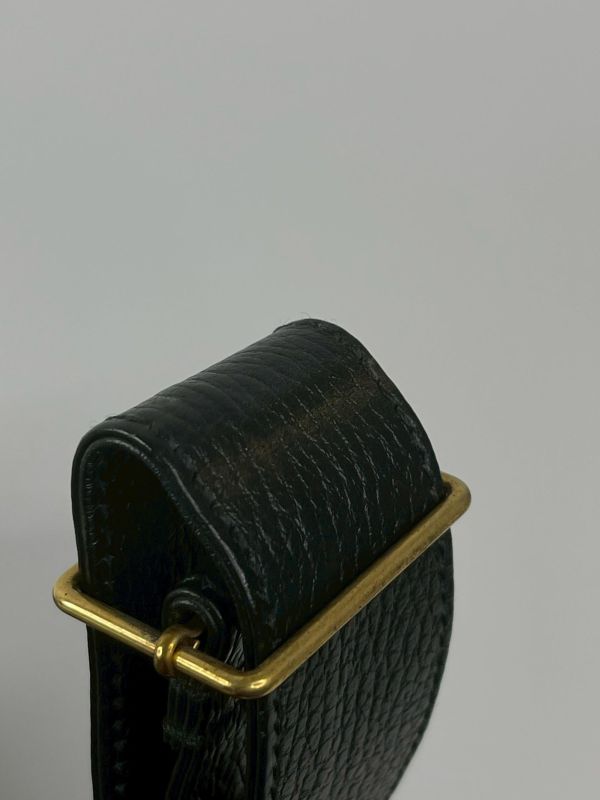 【9成新】GUCCI 復古印刷LOGO牛皮斜背包 