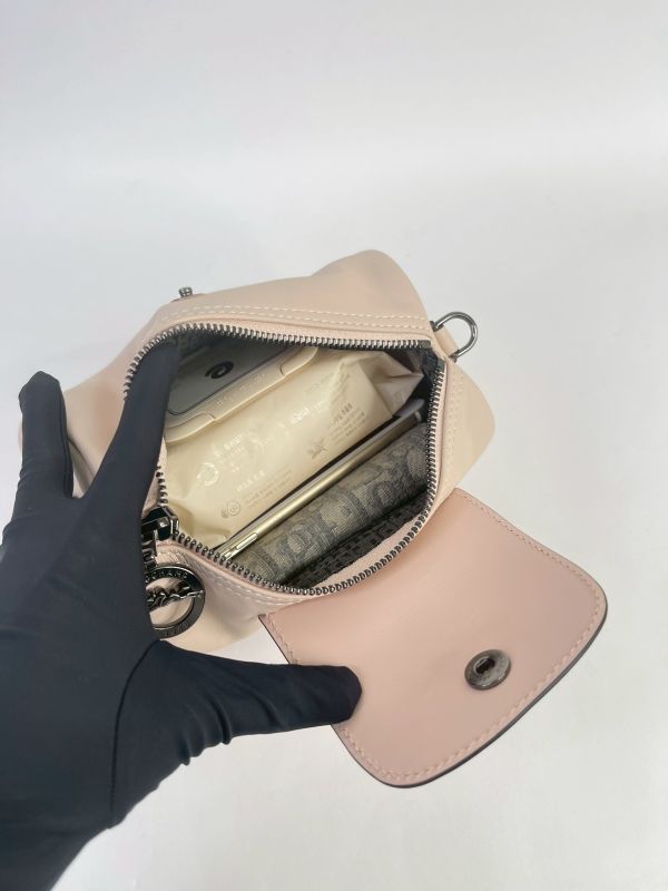 【99成新】LONGCHAMP LE PLIAGE XTRA系列牛皮圓筒斜背包 