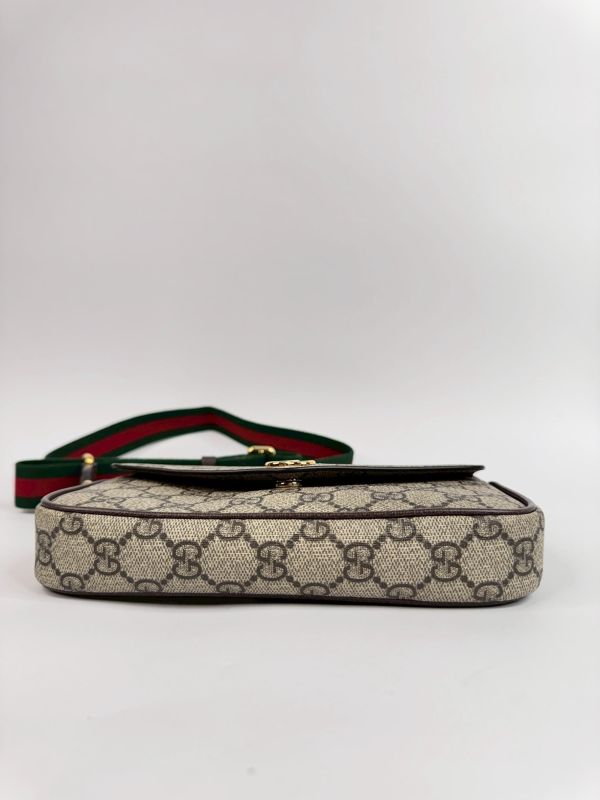 【閒置新品】GUCCI Ophidia 翻蓋斜背包 