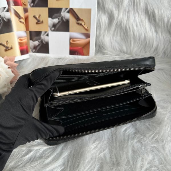 【12期0利率】LV Zippy XL 手拿拉鍊黑老花長夾【99成新】 