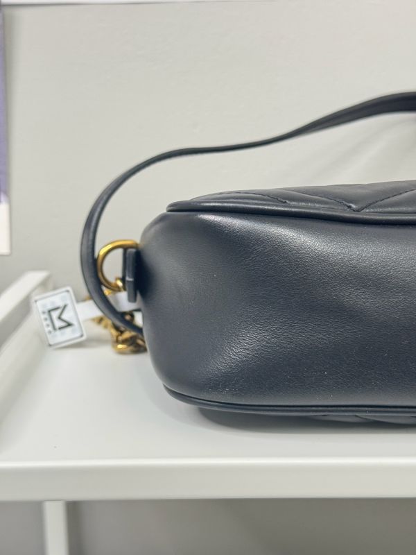 【分期0利率】GUCCI Marmont 相機包黑金【9成新】 