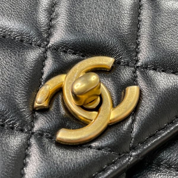 【12期0利率】CHANEL 羊皮金球WOC【95成新】 