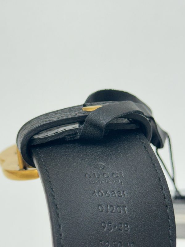 【95成新】GUCCI 復古雙G皮帶 40MM 