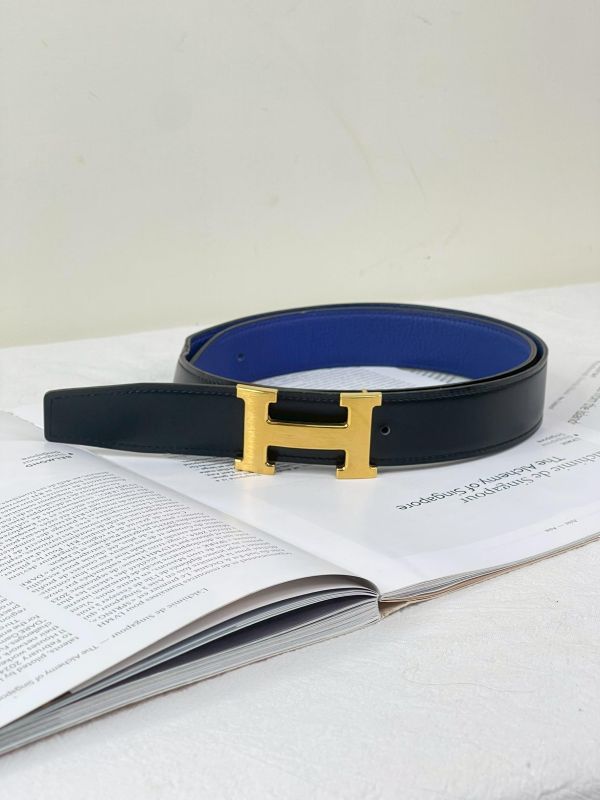 【9成新】HERMES 32MM 雙面皮帶 85CM 