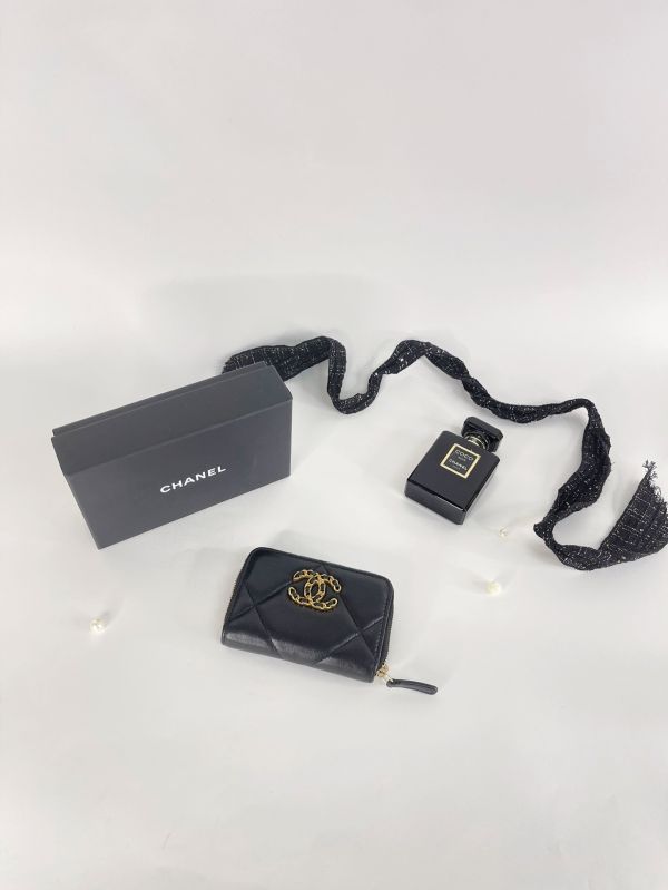 【分期0利率】CHANEL 19 拉鍊零錢包【9成新】 