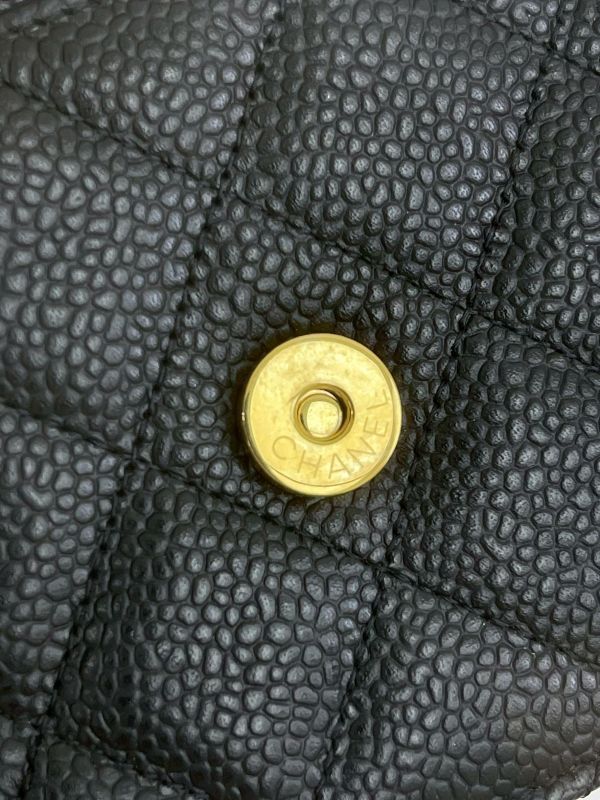 【99成新】CHANEL  WOC魚子醬金扣 