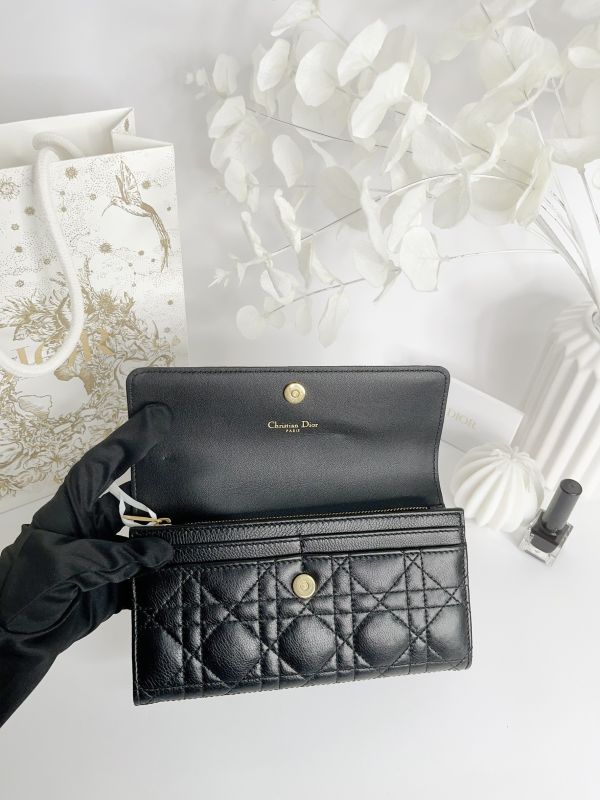 【分期0利率】DIOR Caro Orchid 長夾【95成新】 