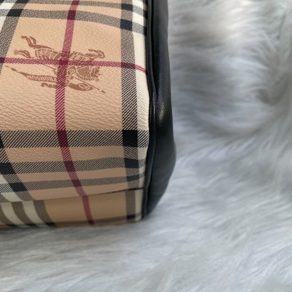【12期0利率】BURBERRY戰馬牛皮Haymarket 單肩包【全新閒置】 