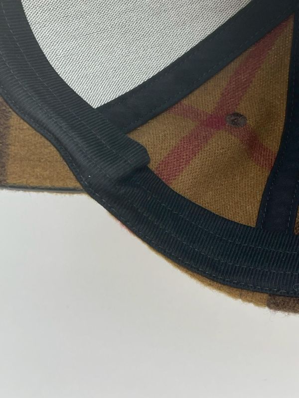 【95成新】BURBERRY 格紋羊毛棒球帽 