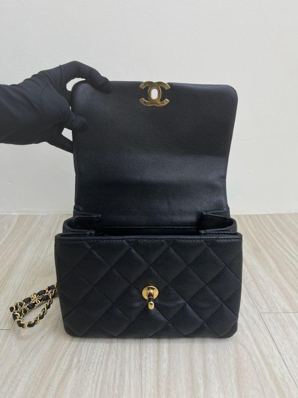 【95成新】CHANEL 22K 雙鍊條方胖 