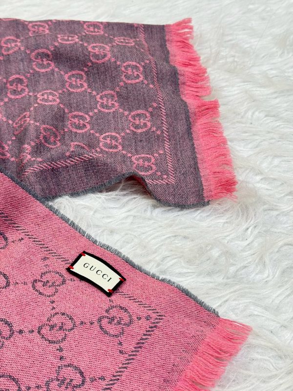 【95成新】GUCCI  GG 花紋披肩 