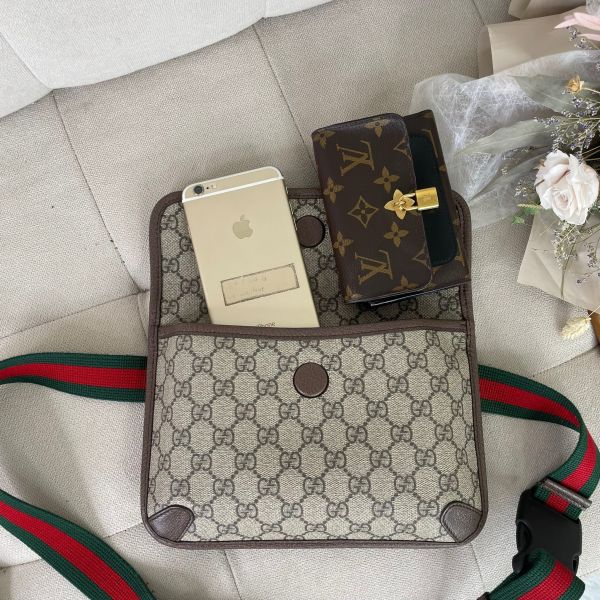 【12期0利率】 GUCCI NEO VINTAGE GG SUPREME腰包【9成新】 