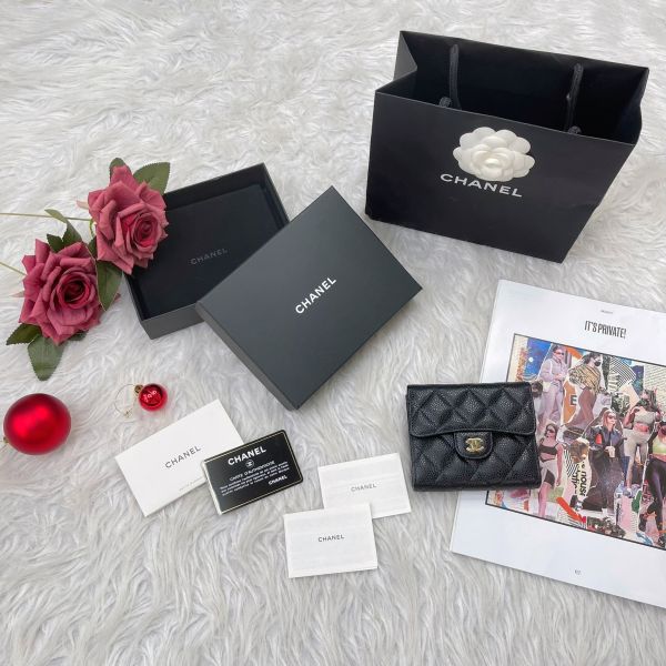 【12期0利率】CHANEL COCO三折短夾【全新閒置】 