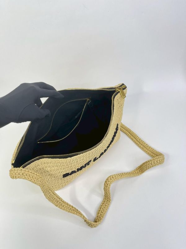 【95成新】YSL 拉菲草斜背包 