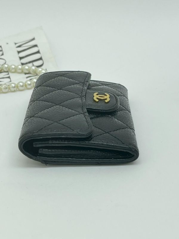 【9成新】CHANEL COCO 牛皮零錢卡包 