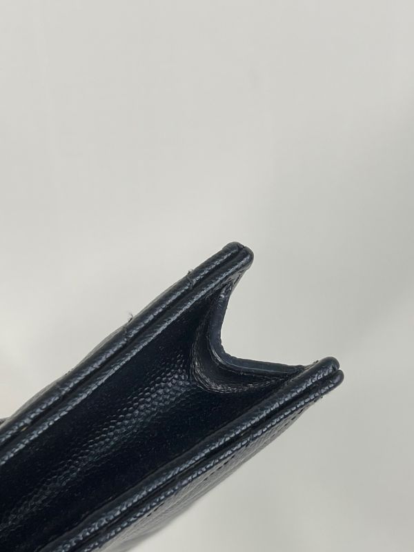 【分期0利率】YSL WOC 魚子醬鍊包黑金 19.5CM【95成新】 