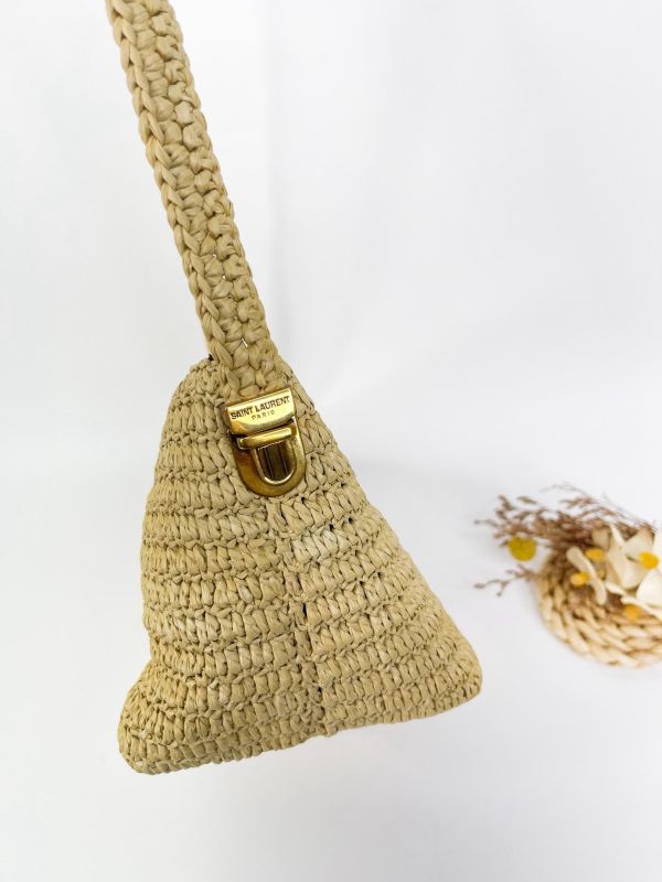 【95成新】YSL 拉菲草斜背包 