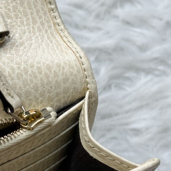 【12期0利率】GUCCI 荔枝皮雙G WOC【9成新】 