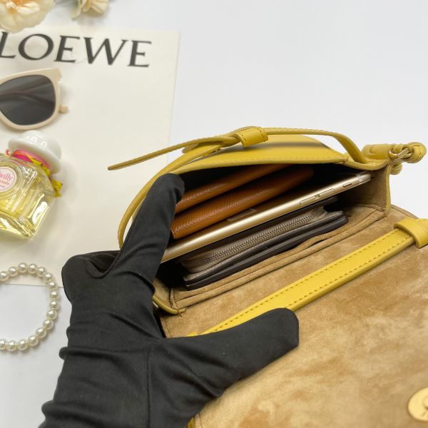 【12期0利率】LOEWE MINI GATE 小雞黃【9成新】 