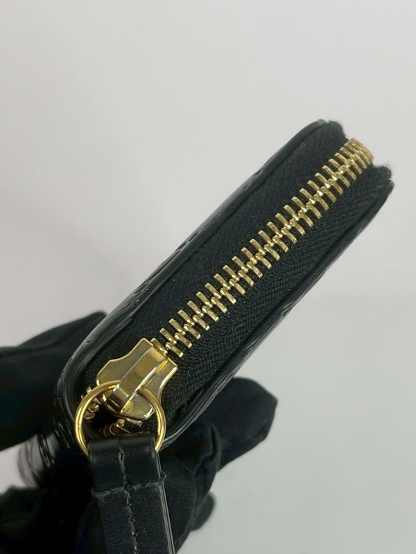 【95成新】GUCCI GG壓紋拉鍊零錢卡包 