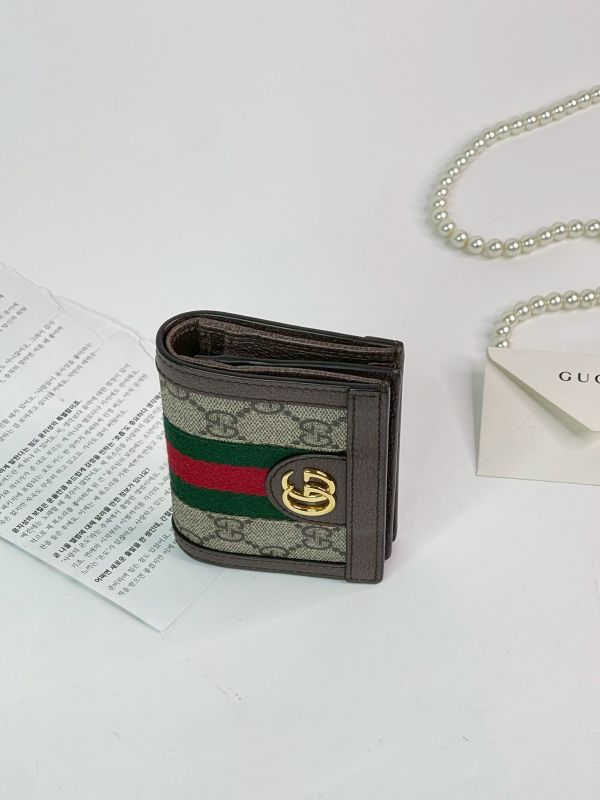 【分期0利率】GUCCI OPHIDIA GG零錢對開短夾【95成新】
