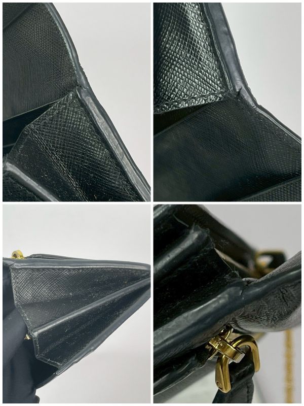 【85成新】PRADA 浮雕LOGO 防刮信封長夾 