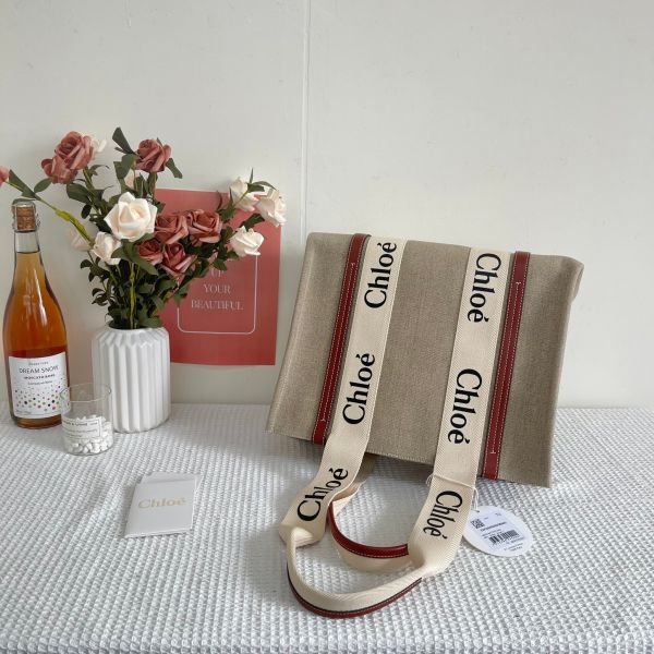 【12期0利率】【全新品】Chloé 中號Woody Tote Bag 經典棕 