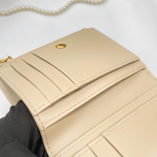 【12 期 0 利率】DIOR CARO DAHLIA銀包【24年7月台灣購證】【99成】 