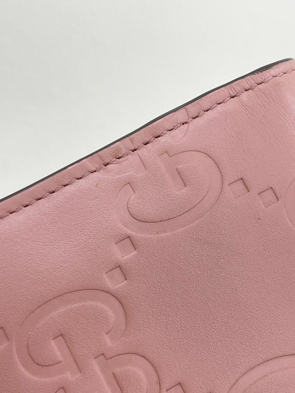 【9成新】GUCCI GG壓紋信封長夾 